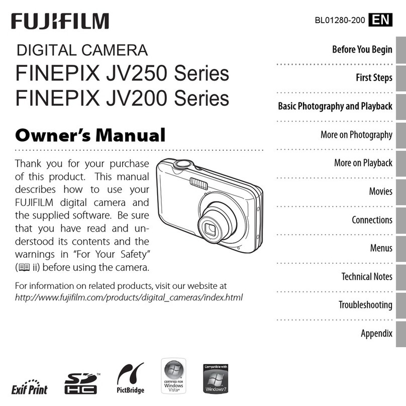 FujiFilm FinePix JV200 owner's manual