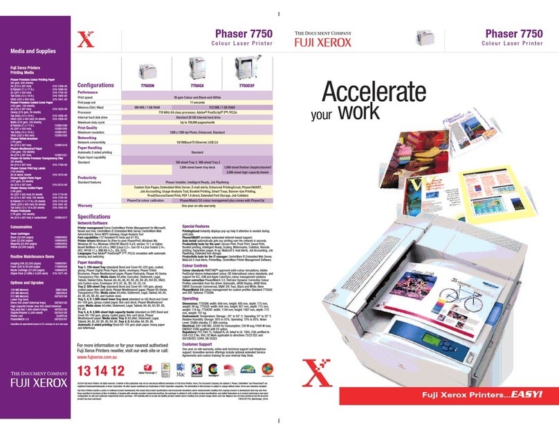 Fuji Xerox Phaser 7750 User manual