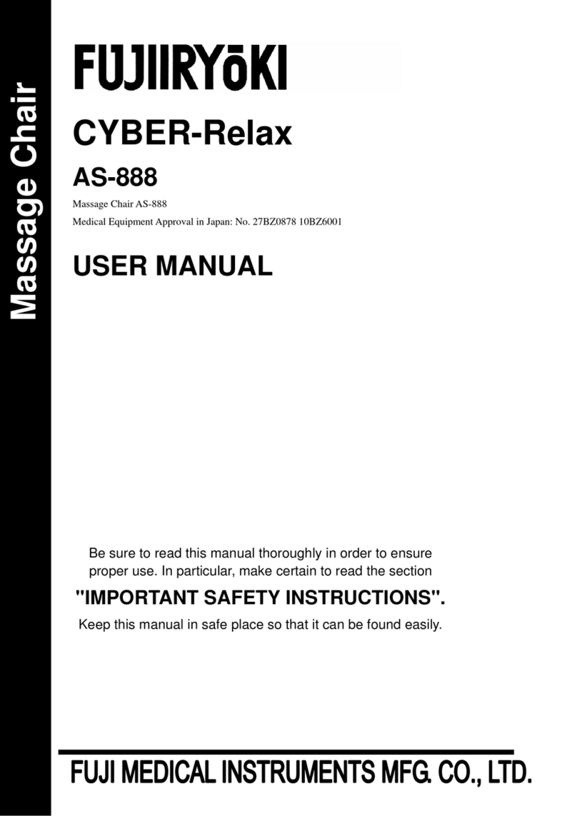 Fujiiryoki Cyber-Relax AS-888 user manual
