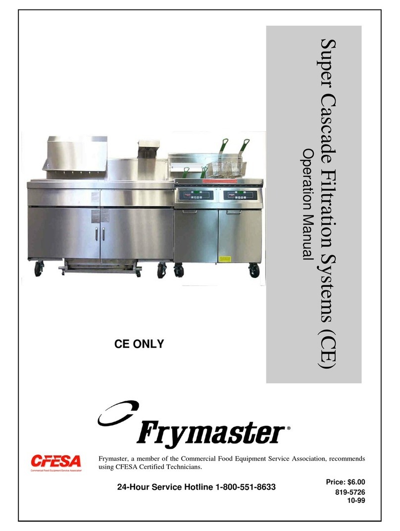 Frymaster Super Cascade Filtration Systems CE User manual