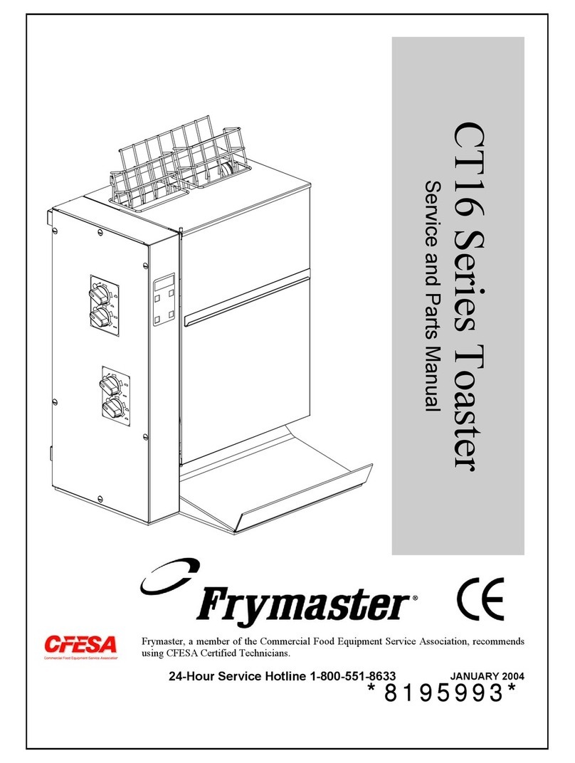 Frymaster CT16 Series Service and parts manual