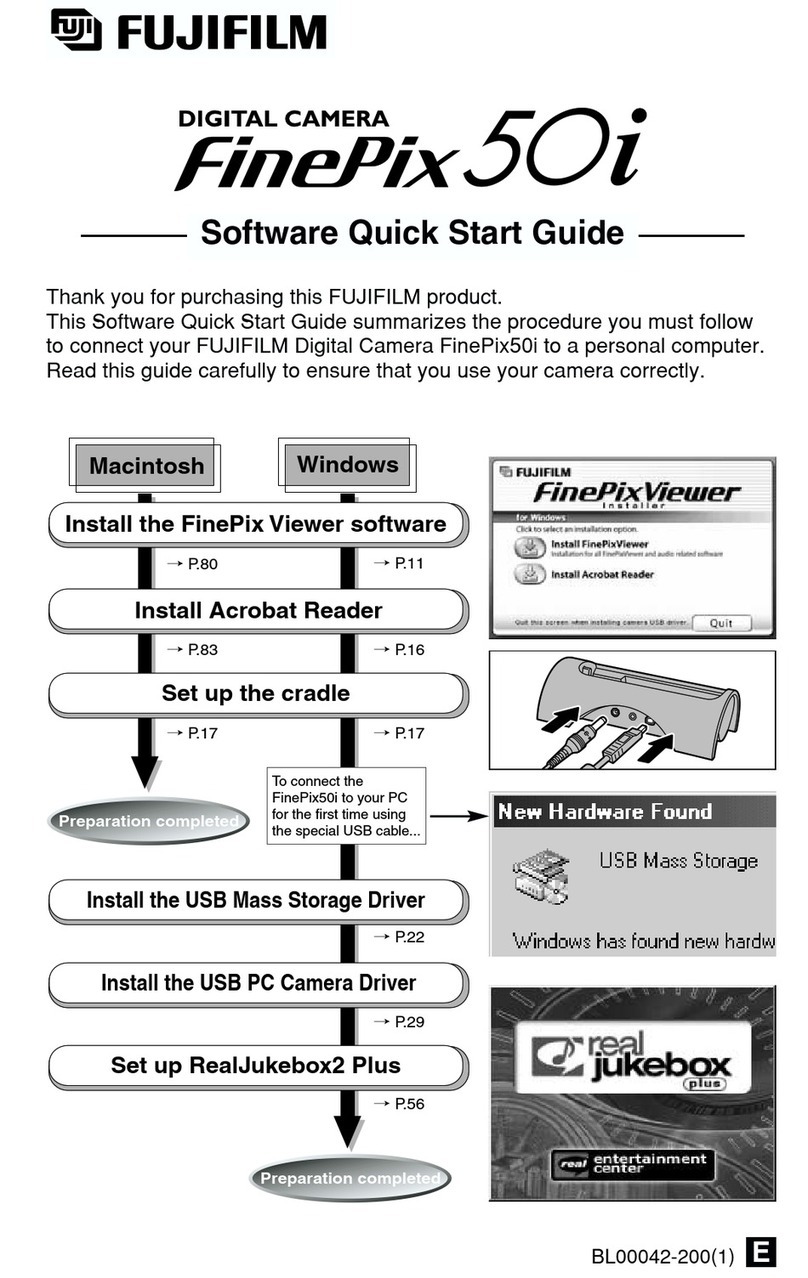 FujiFilm FinePix50i Software Quick Start Guide