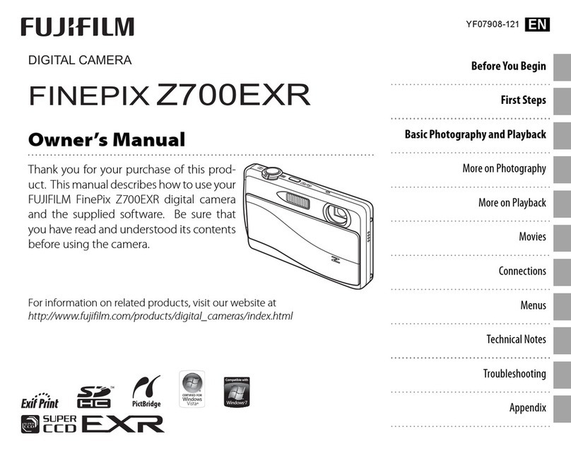 FujiFilm FinePix Z700EXR owner's manual