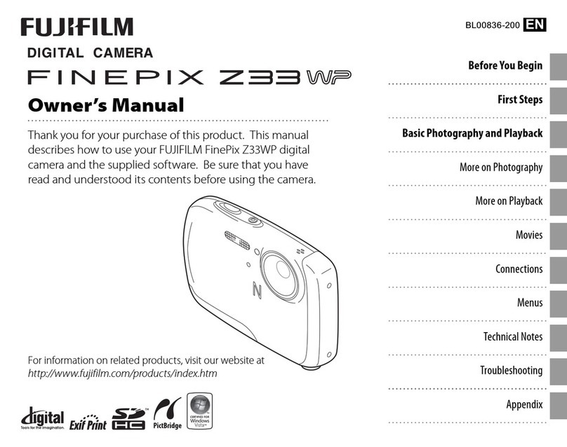 FujiFilm FinePix Z33WP owner's manual