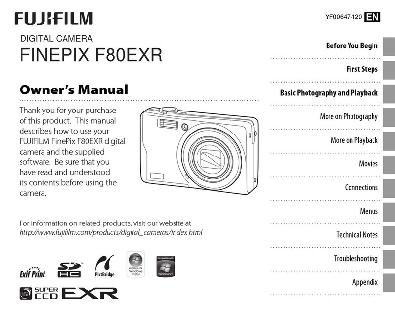 FujiFilm FINEPIX F80EXR owner's manual