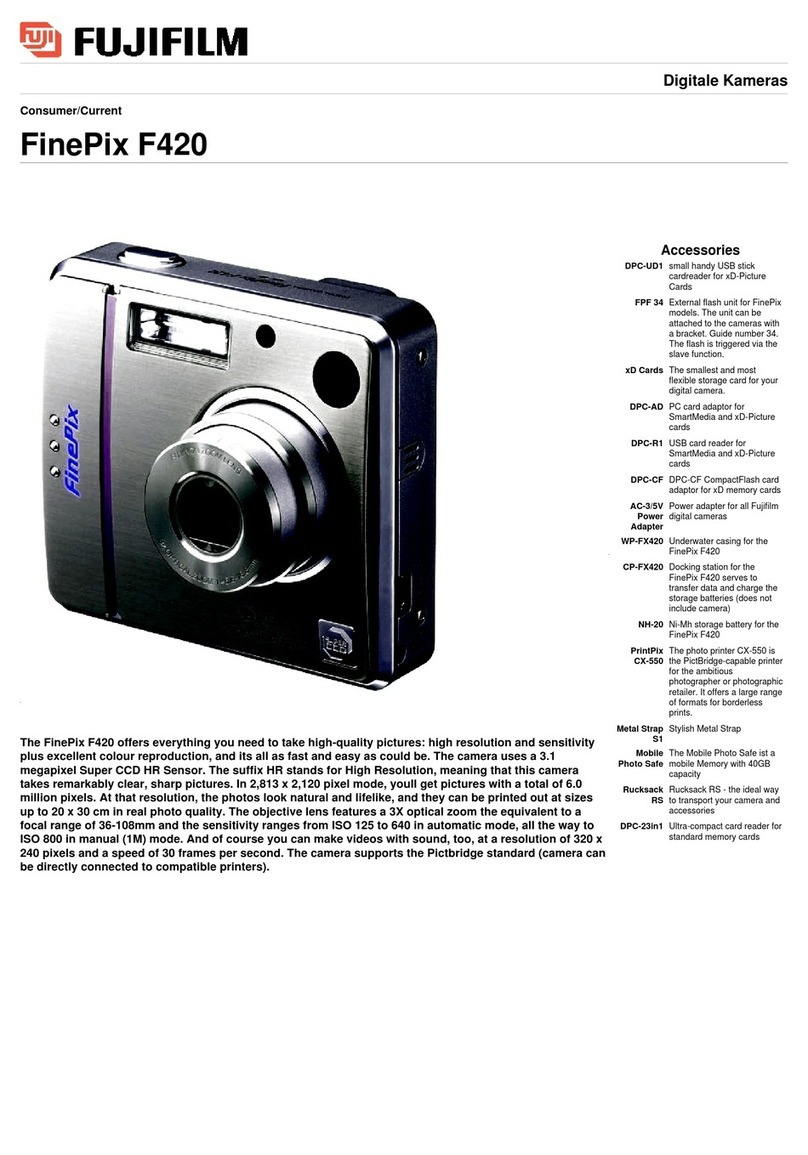 FujiFilm FINEPIX F420 User manual