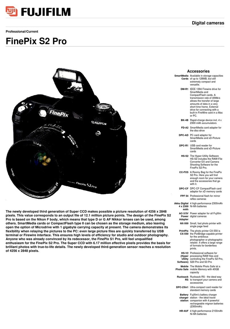 FujiFilm FinePix S2 Pro specification