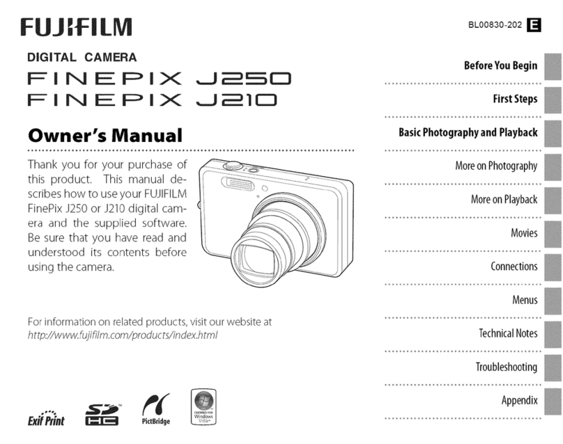 FujiFilm Finepix J210 owner's manual