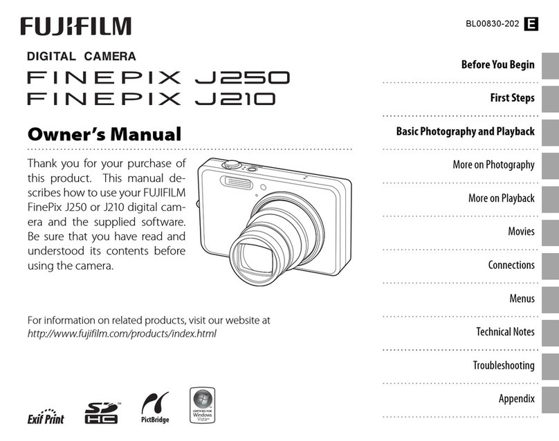 FujiFilm FinePix J250 User manual