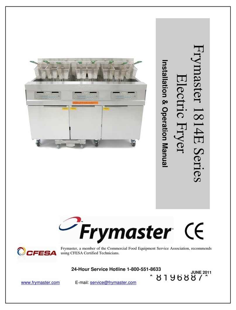 Frymaster 1814E Series User manual Frymaster 1814E Series User manual