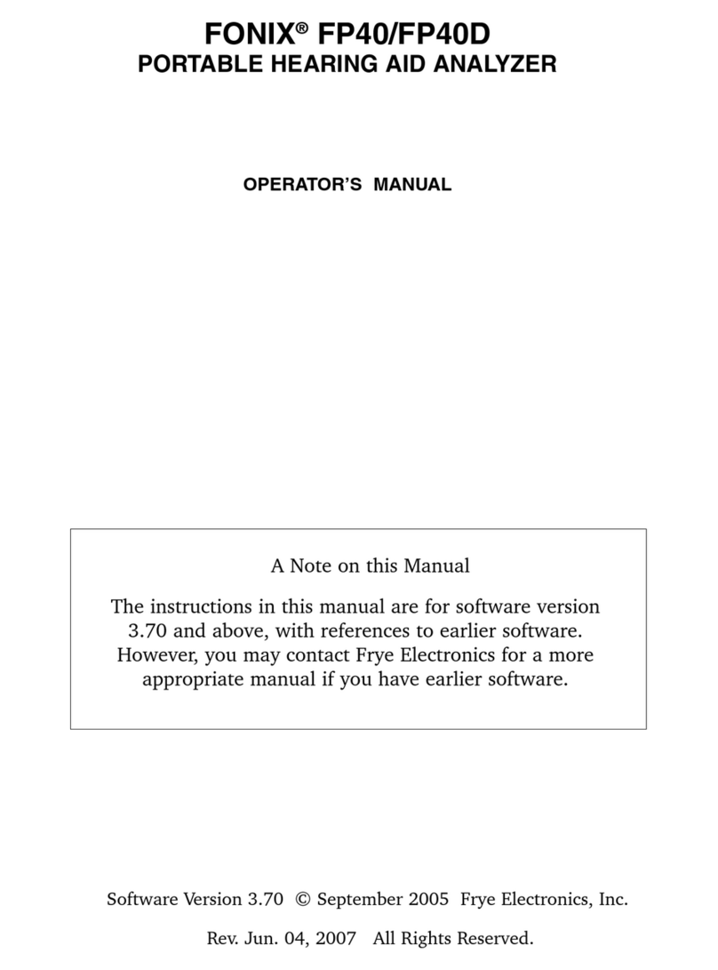 Frye FONIX FP40 Operator's manual