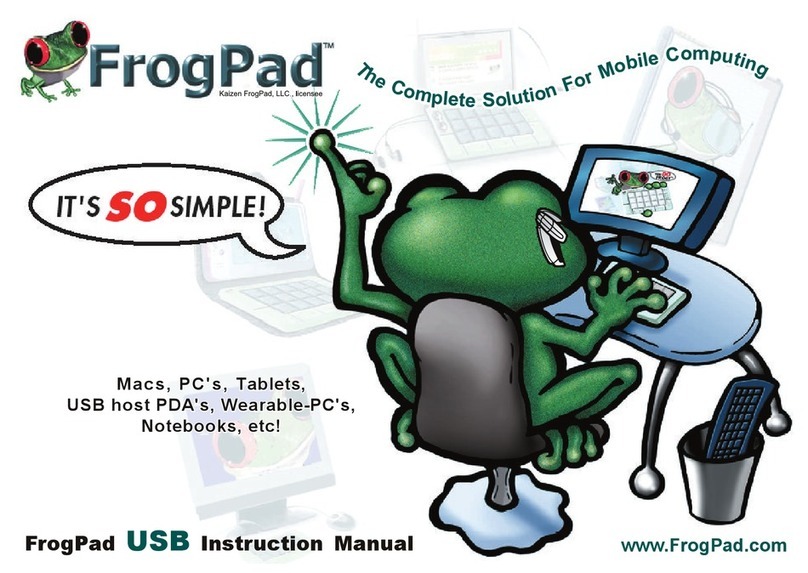 FrogPad USB instruction manual