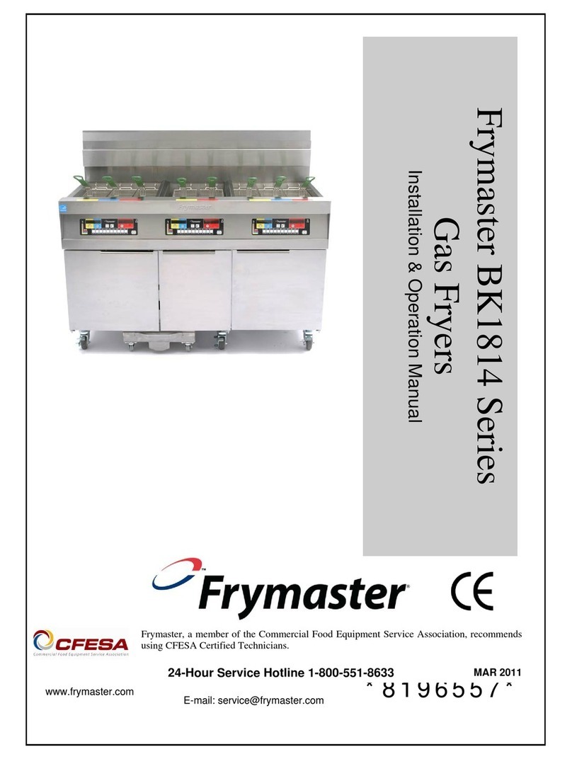Frymaster BK1814 Series User manual