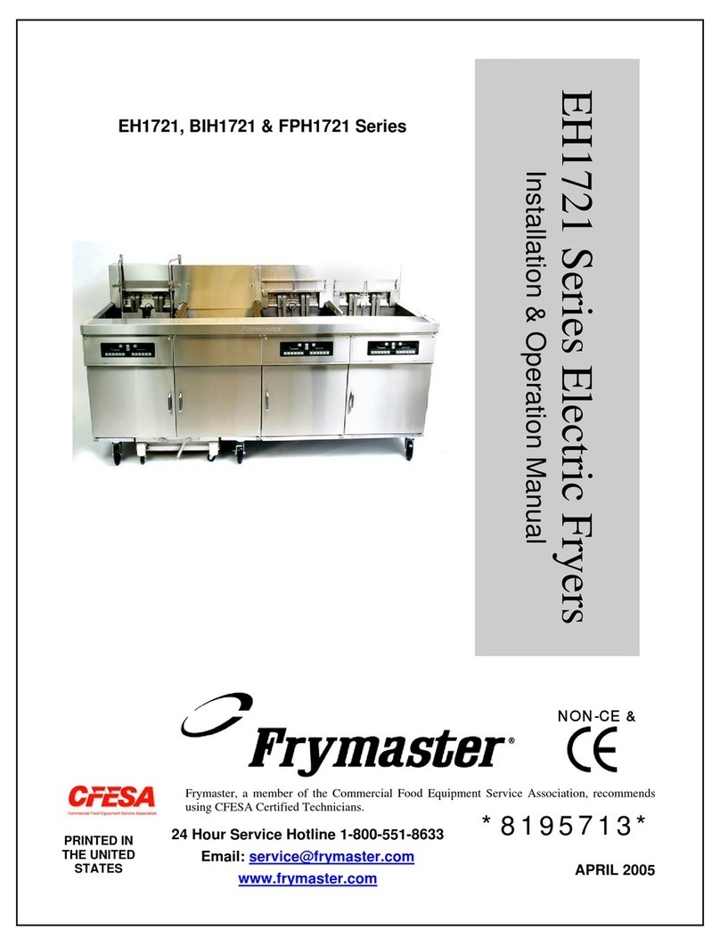 Frymaster BIH1721 Series User manual