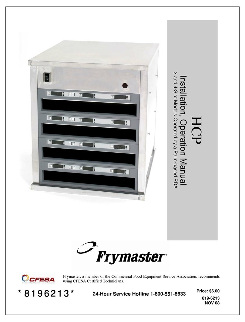 Frymaster 819-6213 Installation & operation manual