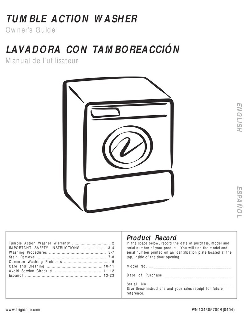 Frigidaire 134305700B User manual