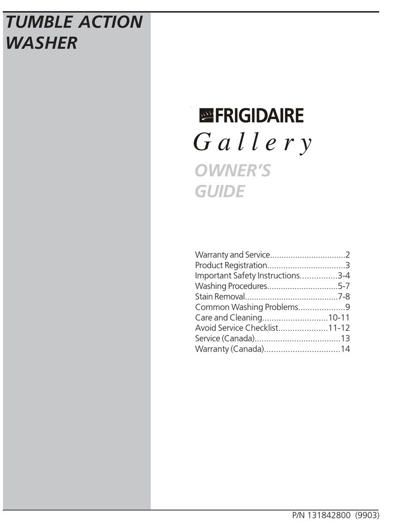 Frigidaire Gallery 131842800 User manual Frigidaire Gallery 131842800 User manual