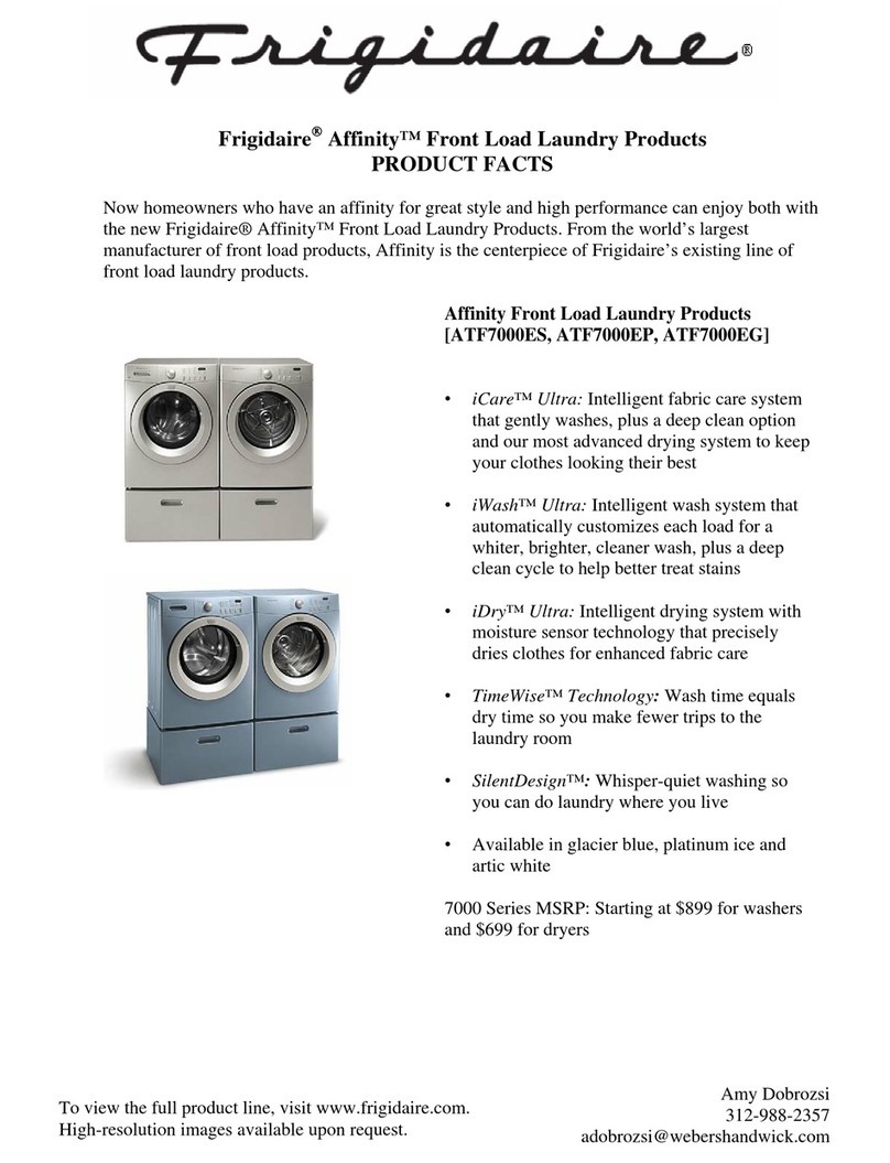 Frigidaire ATF7000EG User manual Frigidaire ATF7000EG User manual