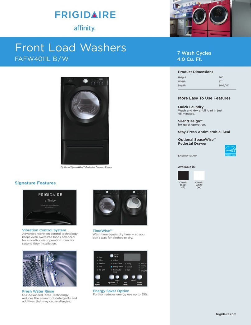 Frigidaire FAFW4011L W User manual