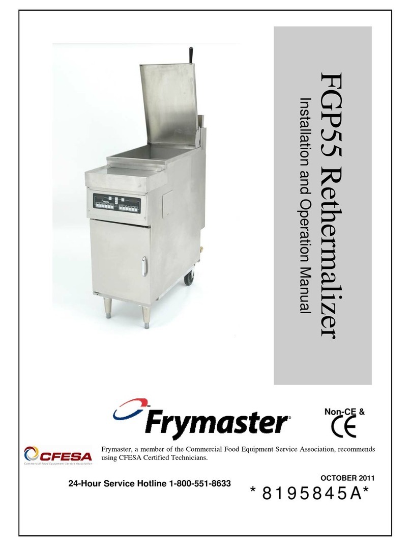 Frymaster Rethermalizer FGP55 Installation and operation manual