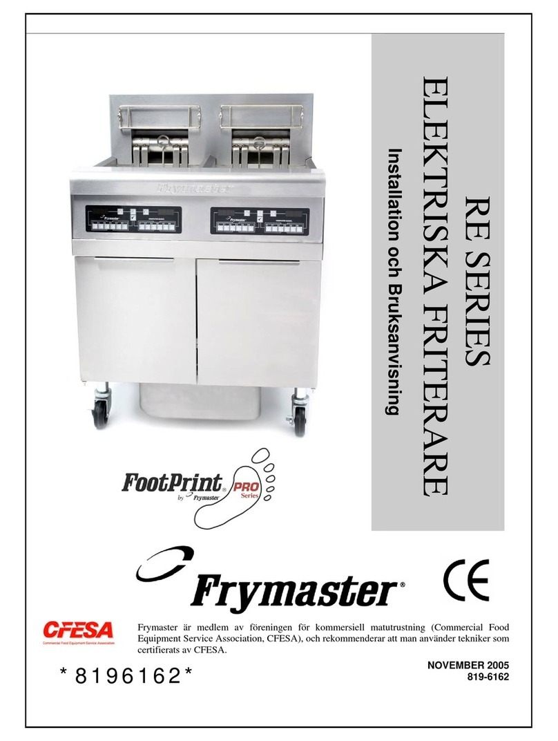 Frymaster RE Series User manual