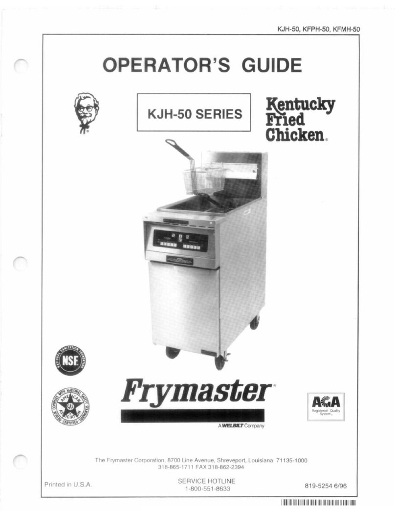 Frymaster KJH-50 SERIES Manual Frymaster KJH-50 SERIES Manual