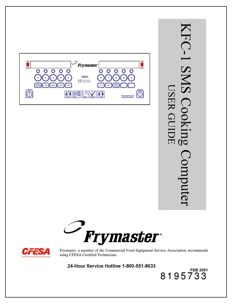 Frymaster Cooking Computer KFC-1 SMS User manual