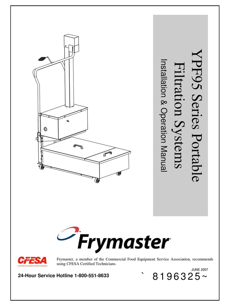 Frymaster YPF95 Series Installation & operation manual