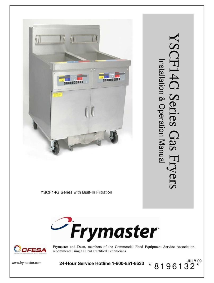 Frymaster YSCF14G Series User manual