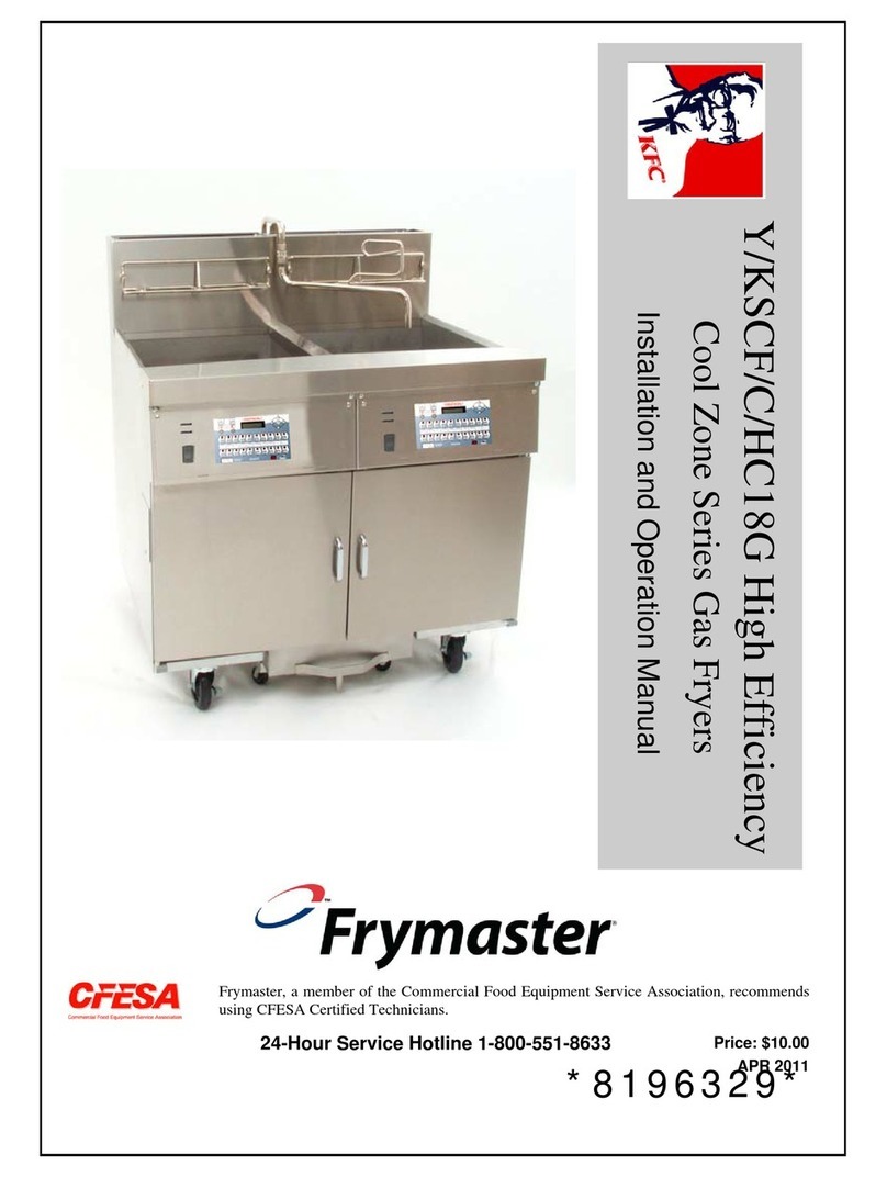 Frymaster Y/KSCF/C/HC18G user manual