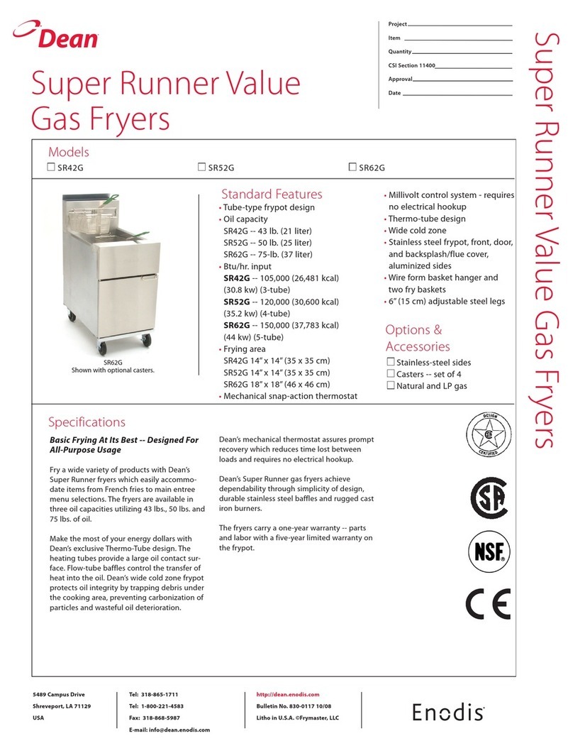 Frymaster SR42G User manual