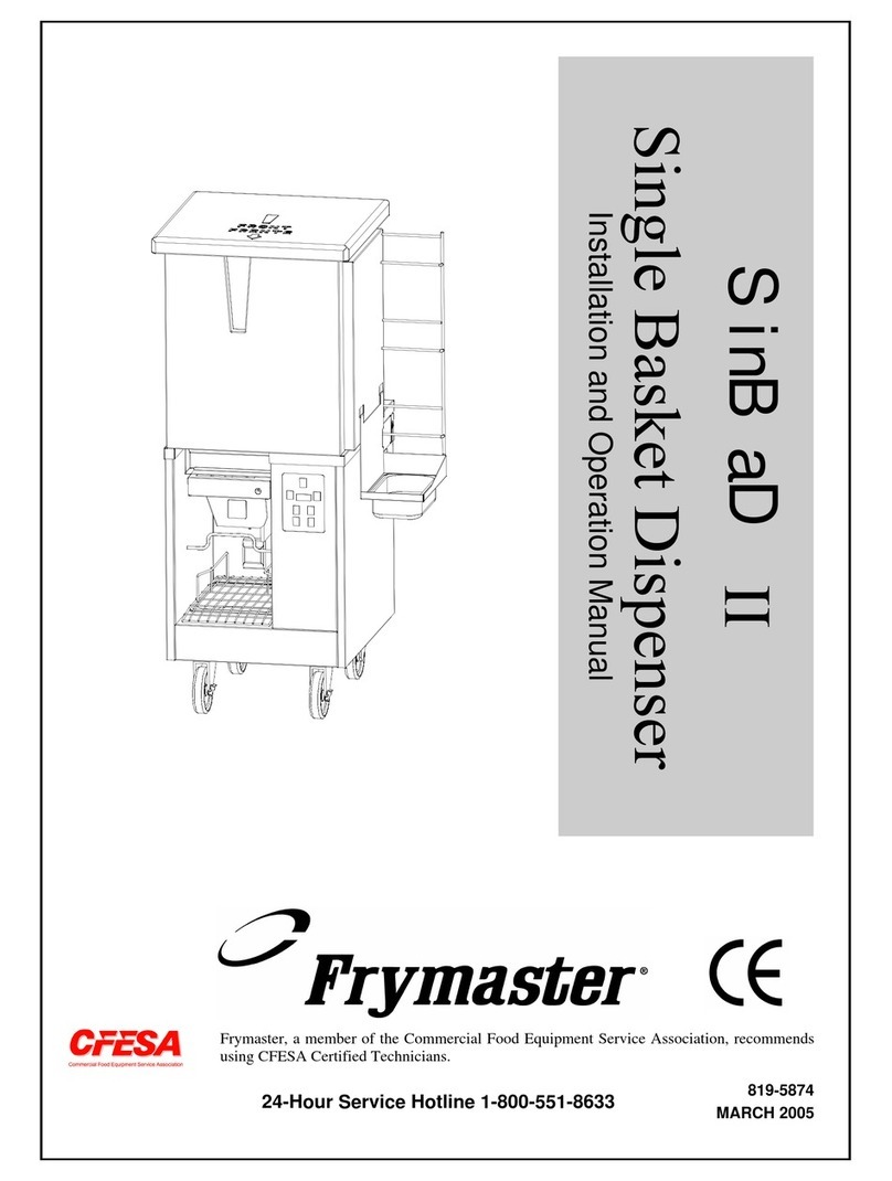 Frymaster SINBAD II Installation and operation manual