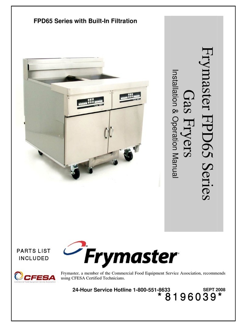 Frymaster FDP65 Series Installation & operation manual