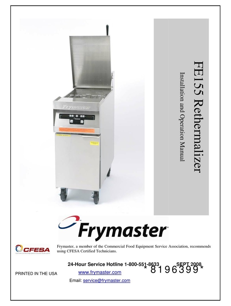 Frymaster FE155 User manual Frymaster FE155 User manual