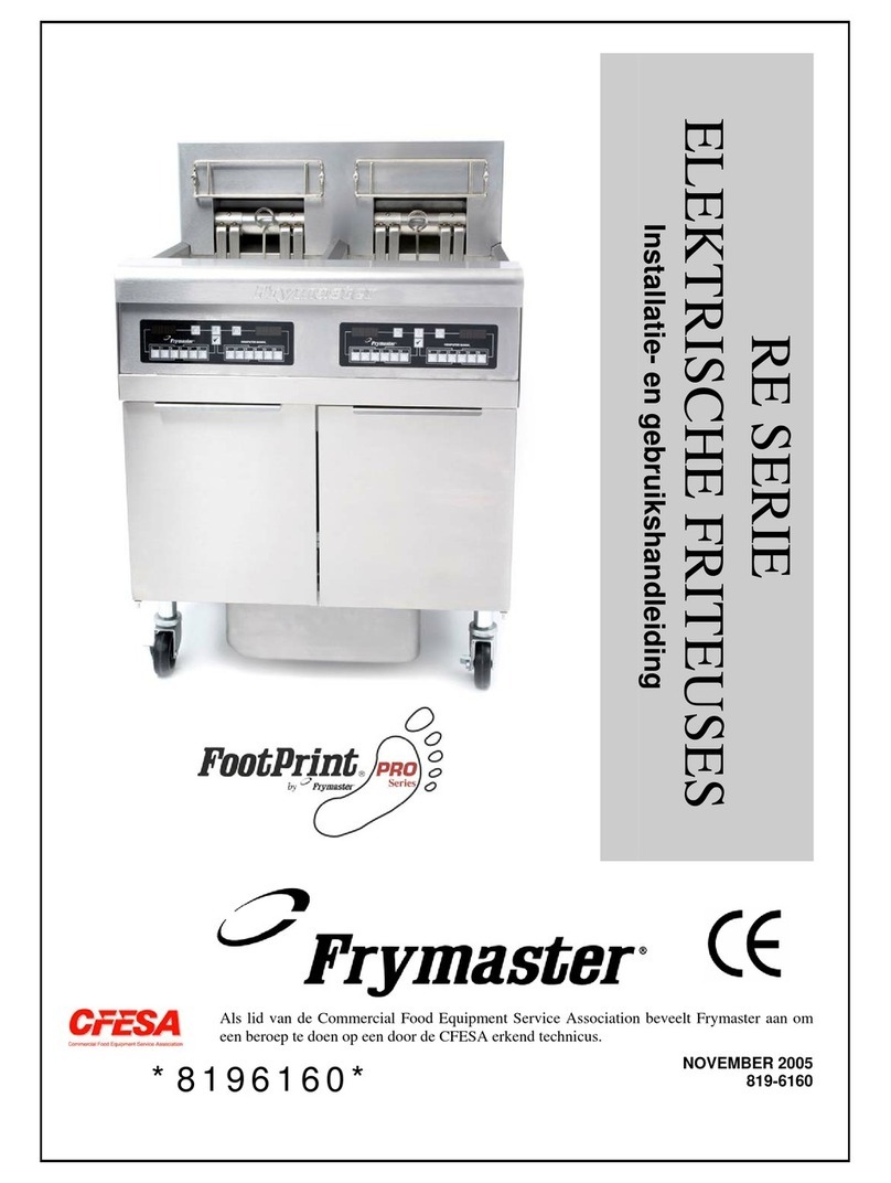 Frymaster FootPrint Pro Series Installatie- en gebruikshandleiding