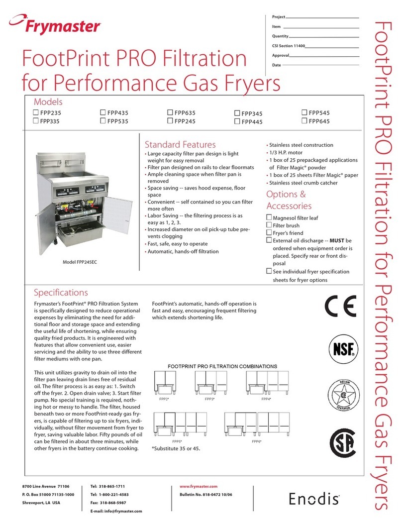 Frymaster FootPrint PRO FPP235 User manual