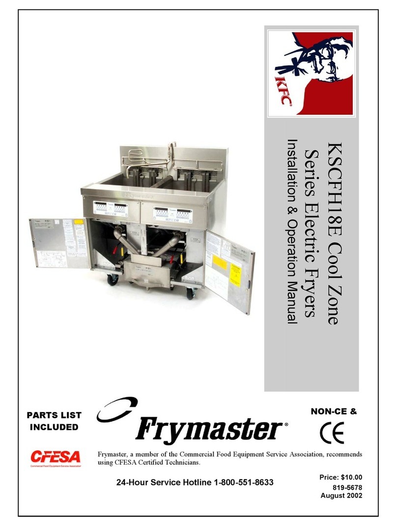 Frymaster FLYMASTER KSCFH18E User manual Frymaster FLYMASTER KSCFH18E User manual