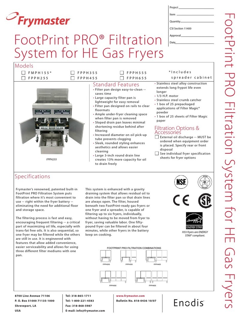 Frymaster FPPH355 User manual
