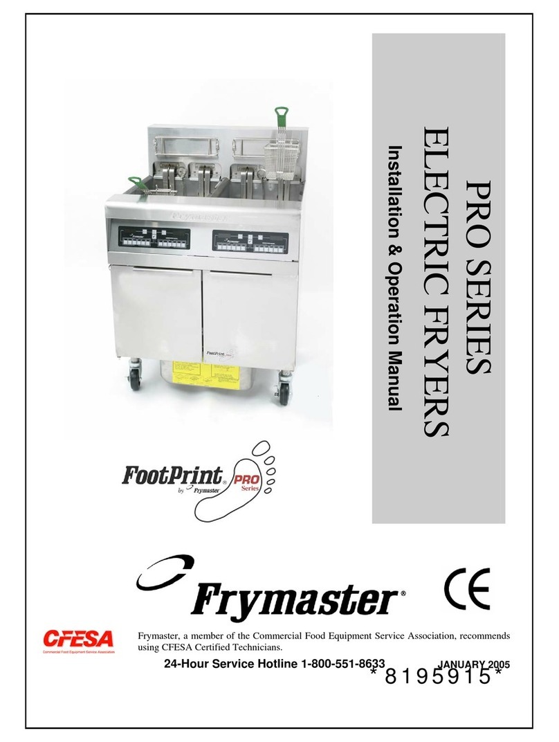 Frymaster FOOTPRINT 8195915 User manual