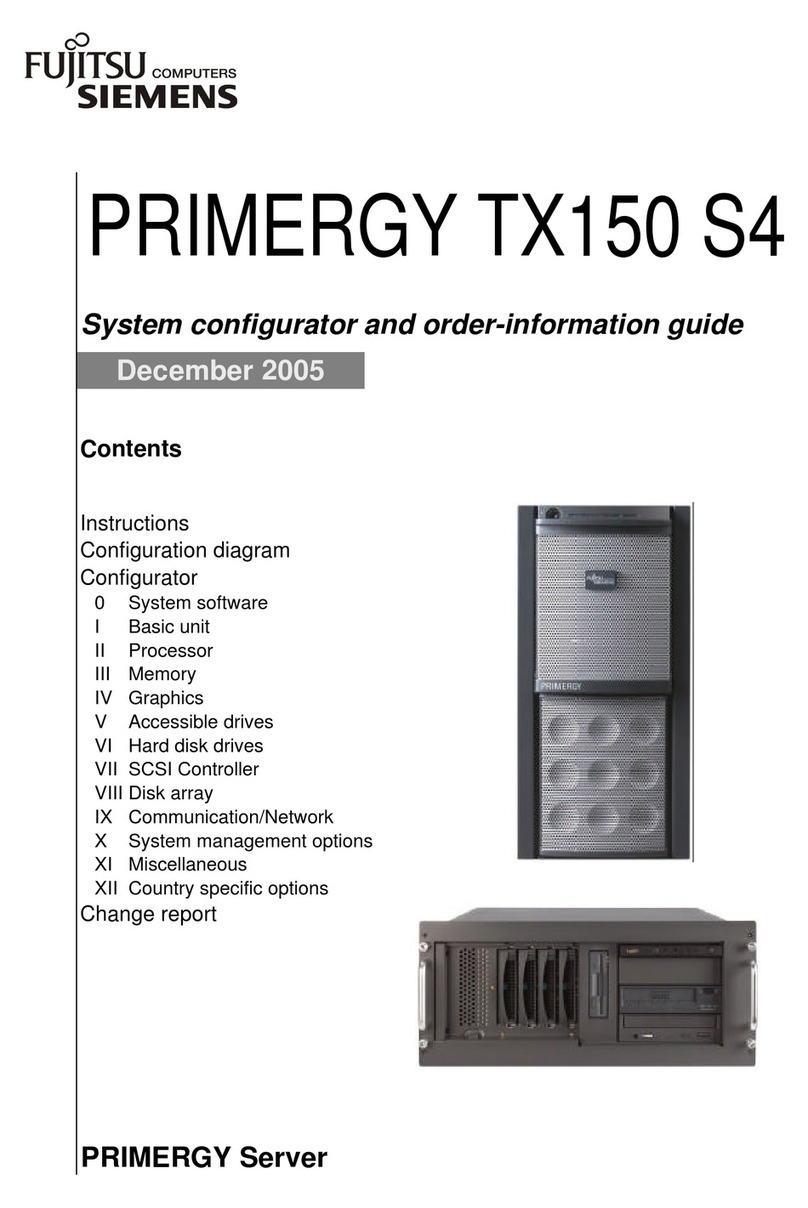 Fujitsu PRIMERGY TX150 S4 Information guide