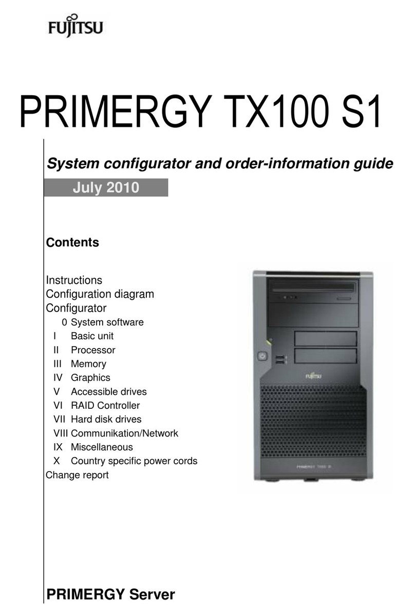 Fujitsu PRIMERGY TX100 S1 User manual Fujitsu PRIMERGY TX100 S1 User manual