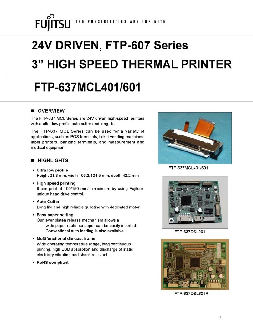 Fujitsu FTP-637MCL401 User manual