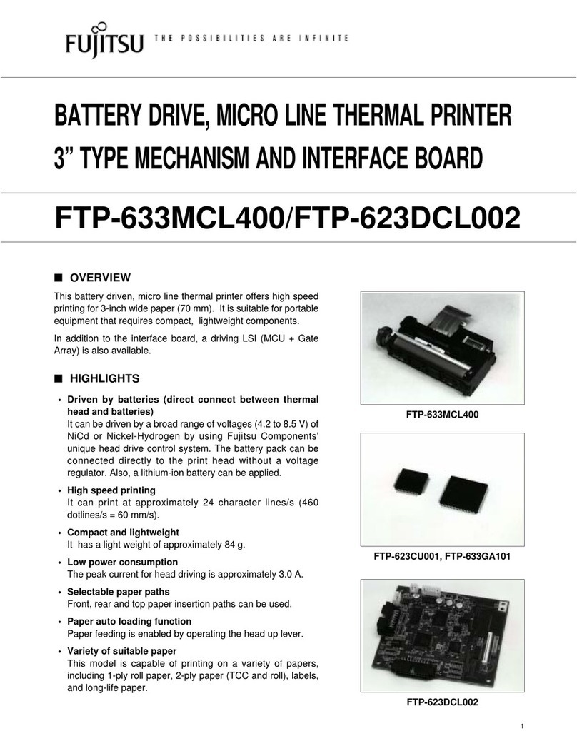 Fujitsu FTP-633MCL400 User manual