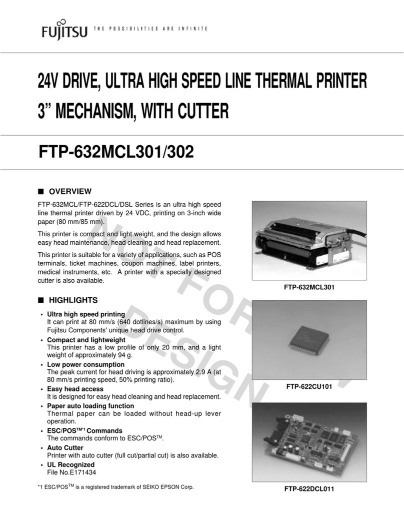 Fujitsu FTP-632MCL301 User manual