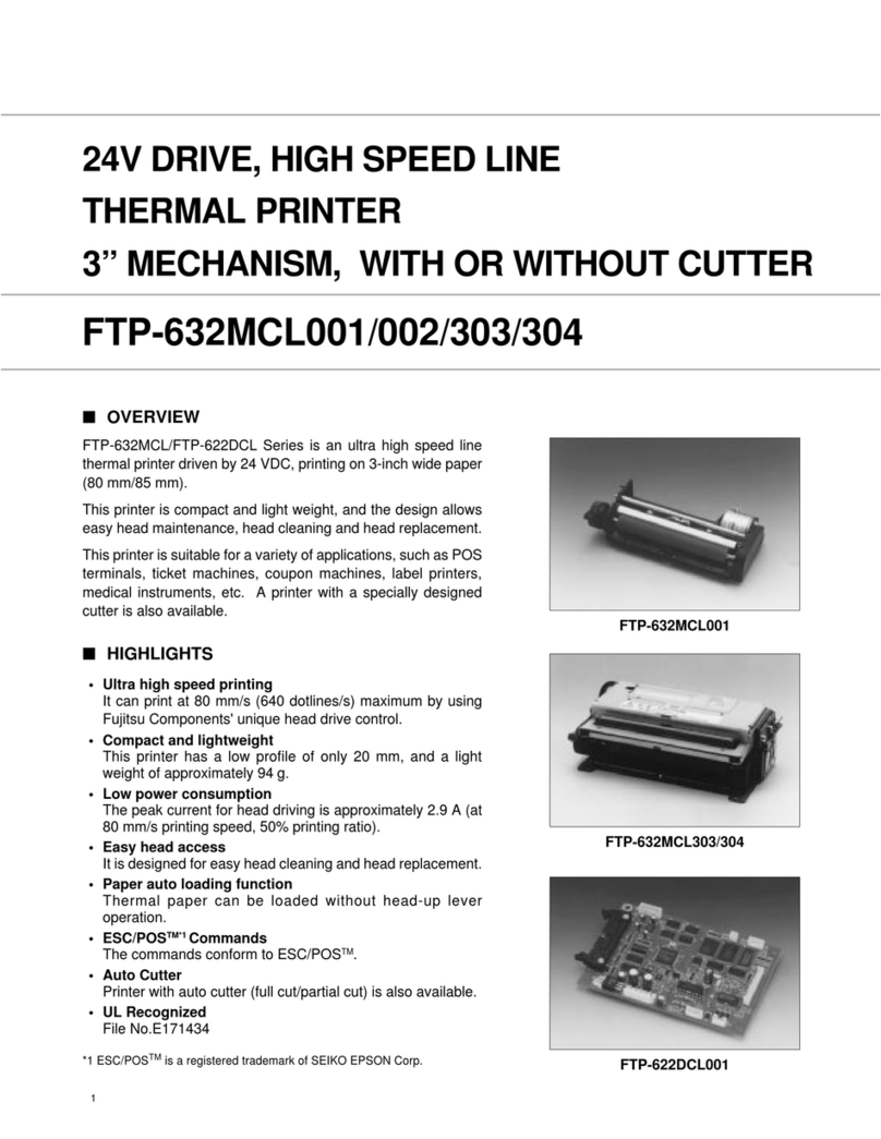 Fujitsu FTP-632MCL001 User manual
