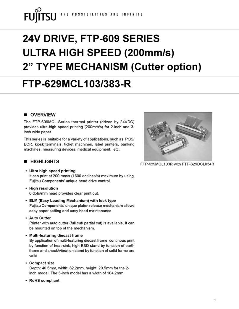 Fujitsu FTP-629DCL014R User manual
