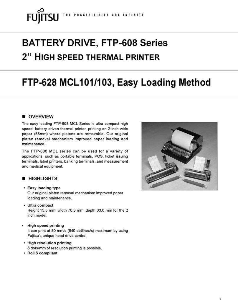 Fujitsu FTP-628MCL101 User manual Fujitsu FTP-628MCL101 User manual