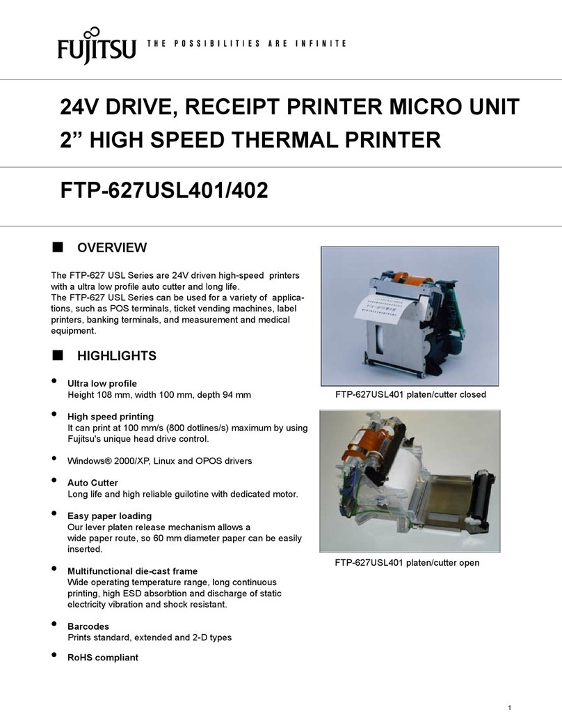 Fujitsu FTP-627USL401 User manual