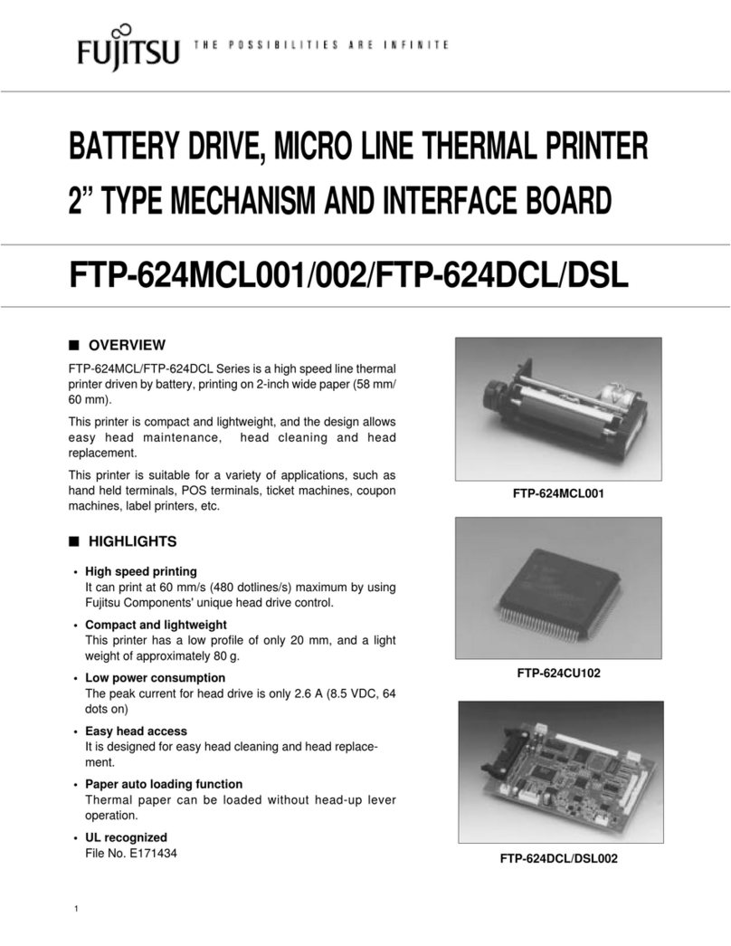 Fujitsu FTP-624CU102 User manual Fujitsu FTP-624CU102 User manual