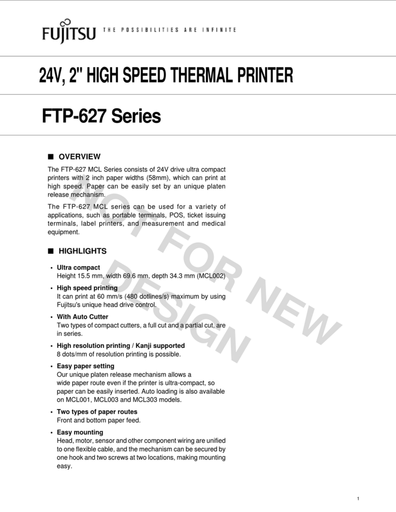 Fujitsu FTP-627 Series User manual